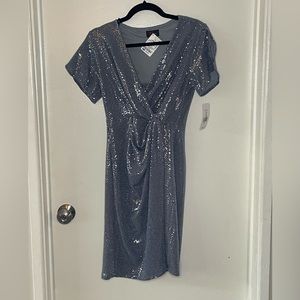 JM dress size 8 sparkly silver